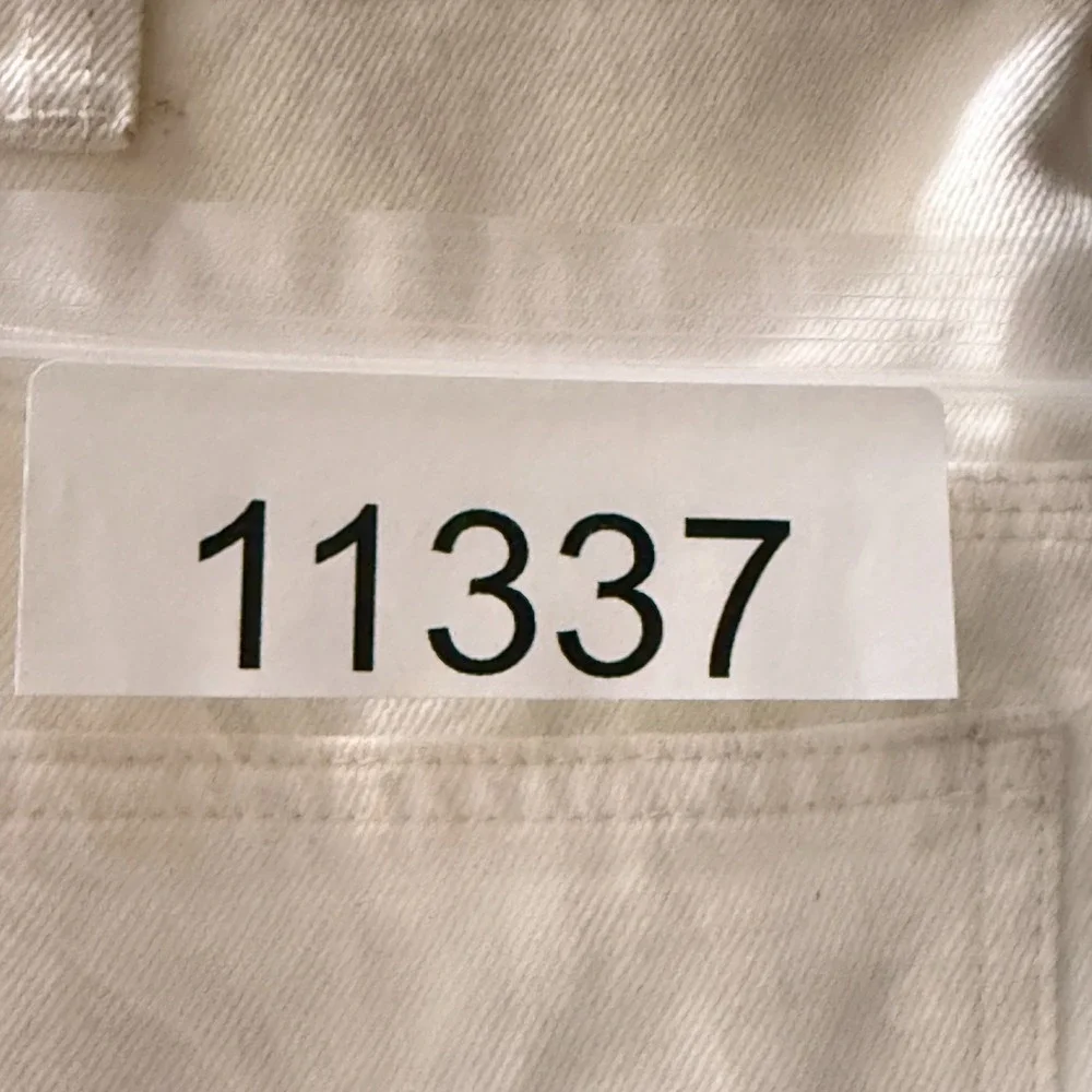 Free‎ People Side Car Mini Skirt Womens Size 28 White Denim Frayed Hem Casual - Picture 16 of 16